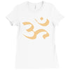 om zeichen indien buddhisten meditation religion yoga Ladies Fitted T-Shirt