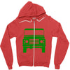 defender land rover Zipper Hoodie