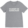 fluent in sarcasm V-Neck Tee