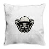 gas mask Throw Pillow