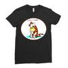 calvin hobbes Ladies Fitted T-Shirt