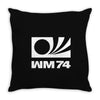 wm 74 germany world cup 1974 retro football Throw Pillow