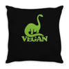 vegan dinosaur best trending Throw Pillow