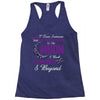 i love someone with pancreatic cancer to the moon &amp; back to infinity Racerback Tank