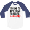 conor mcgregor apologize ufc mma notorious 3/4 Sleeve Shirt