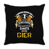 personalisierte darts spieler Throw Pillow