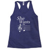 she wants the d black Racerback Tank