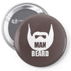 man beard Pin-back button