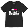 fuck breast cancer V-Neck Tee