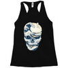 the great wave off skull Racerback Tank