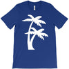 palm tree sticker vinyl decal tropical island beach ocean wall car win T-Shirt