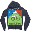 Bicycle Day t-shirt   1943 vintage (albert hofmann lsd) Zipper Hoodie