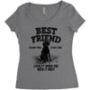 Best Friend  Beagle Women's Triblend Scoop T-shirt