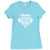 OBAMA CAN'T TAKE AWAY THESE GUNS Ladies Fitted T-Shirt