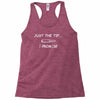 just the tip gun rights Racerback Tank