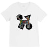 Colorful Cat V-Neck Tee