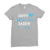 Happy First Father's Day Daddy Ladies Fitted T-Shirt