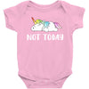 Unicorn Says Not Today Baby Bodysuit