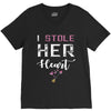 i stole her heart couple V-Neck Tee