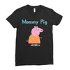 peppa pig mommy pig Ladies Fitted T-Shirt