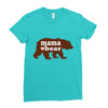 mama love bear Ladies Fitted T-Shirt