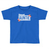 blessed aunitie with flower white color Toddler T-shirt