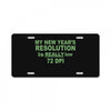 low resolution License Plate