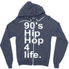 90's hip hop music Zipper Hoodie