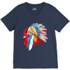 chief many feathers V-Neck Tee
