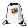 an amazing sand castle Drawstring Bags
