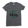 Daddy's Hiking Buddy Ladies Fitted T-Shirt