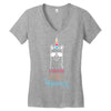 i choose to be a unicorn 2 Women's V-Neck T-Shirt