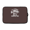 all i caught was this crappie fish Laptop sleeve