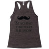 staching through the snow Racerback Tank