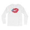 American Flag Lips Long Sleeve Shirts
