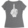 Flipping Someone Off Women's Triblend Scoop T-shirt
