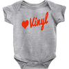 love vinyl Baby Onesie