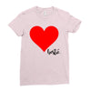 Besties Heart Family Matching Ladies Fitted T-Shirt