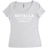Nutella Is Cheaper Than Therapy Women's Triblend Scoop T-shirt