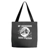 my dachshund rides shotgun Tote Bags