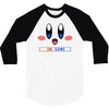kirby gamer geek snes 3/4 Sleeve Shirt