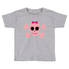 fummy pink skull long sleeve Toddler T-shirt