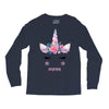 birthday unicorn family series mom Long Sleeve Shirts