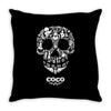 loco coco skul Throw Pillow