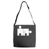 rude jigsaw ideal birthday present or gift Adjustable Strap Totes