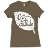 go outside Ladies Fitted T-Shirt