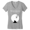 david gilmour on island Women's V-Neck T-Shirt