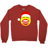 santa laughing smiley Crewneck Sweatshirt