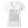 meat= paying another motherfucker Women's V-Neck T-Shirt