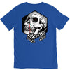 skull hexagon V-Neck Tee
